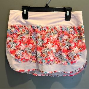 Lululemon floral mesh skort